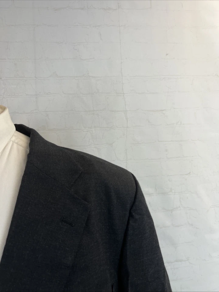 Adam's Row мужской блейзер 54R темно серый большой и высокий две кнопки бизнес официальный $695 - Изображение 2 из 4