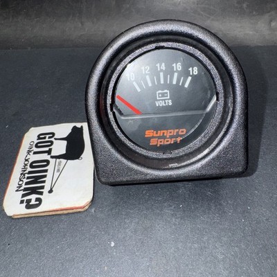 Sunpro Auto-Meter Sport-Comp 2 5/8'' Volt Meter Voltage Gauge