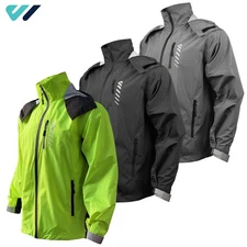 Wulibike Men's Cycling Rain Jacket Hooded Casual Wear Waterproof Outdoor Tops
