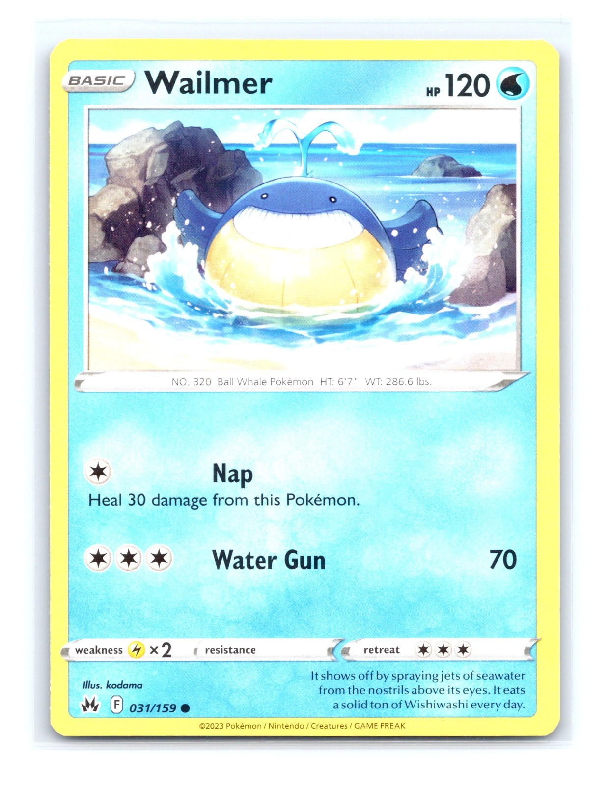 Pokémon TCG Pokémon Wailmer Wailmer Common Regular #031/159