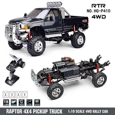 US Stock 1/10 HG P410 4*4 RC Pickup Rally Racing Crawler Model Radio Motor Servo