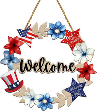 4Th of July Decorations 4Th of July Wreaths for Front Door Patriotic Wreath Four