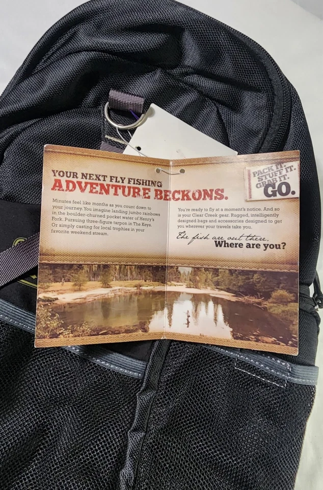 Mochila de pesca con honda CLEAR CREEK multifuncional bolso de hombro individual NUEVO con etiquetas Foto 4 de 4