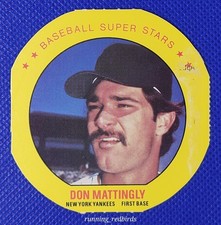 1987 MSA Iced Tea Super Stars Discs Don Mattingly #6 - EX - 10+ Items Ship FREE!