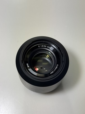 Sony FE 50mm prime f/1.8 E-Mount Full Frame Lens w/ Caps + Hood 