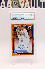 2024 Bowman Draft Sapphire Trey Yesavage Prospect Autographs Orange /25 PSA 9