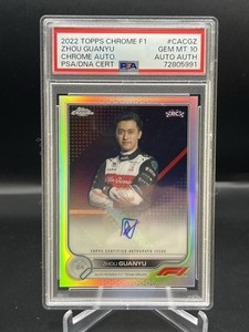 2022 Topps F1 Zhou Guanyu 199シリpsa10