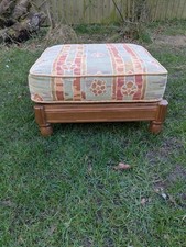 Ercol Bergere Light Wood Footstool 2001 