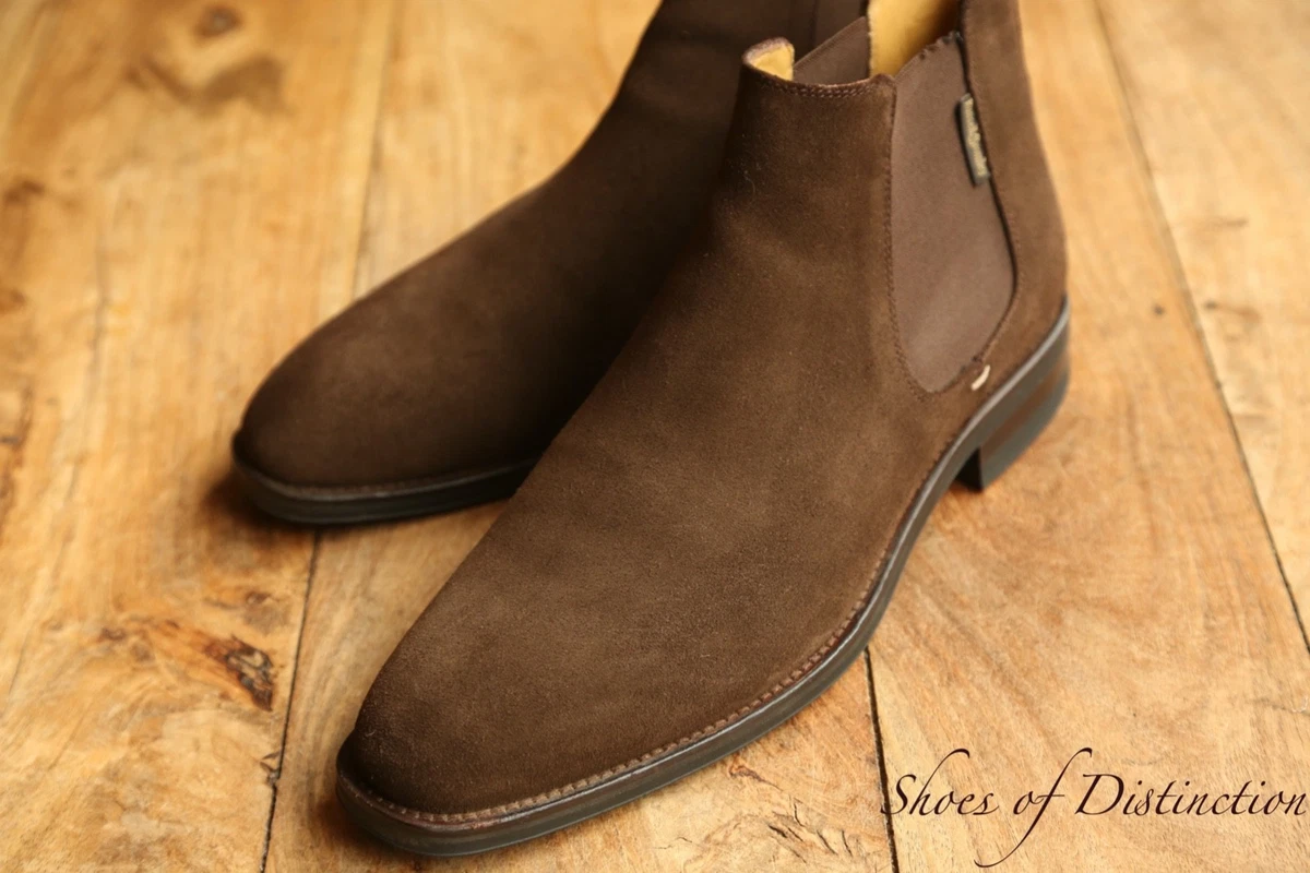 Russell & Bromley Men\'s Brown Suede Chelsea Boots - Size 42.5 Burlington are Russell & Bromley main image 2