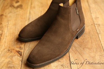 Russell & Bromley Burlington Brown Suede Chelsea Boots UK 9,5 US 10,5 EU 43,5
