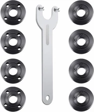 9PCS Angle Grinder Nut & Wrench Kit – 5/8-11 Flange Lock Nuts for Dewalt, Milwau