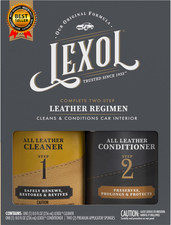 All Leather Cleaner and Conditioner Kit for Car Seats and Interiors Couches