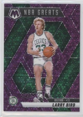 2024 Panini Mosaic NBA Greats Fast Break Purple Prizm 27/50 Larry Bird HOF 1q9j