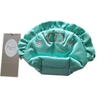 Christian Dior Pouch Logo Mint Green Satin Vintage Authentic Deadstock Not Used