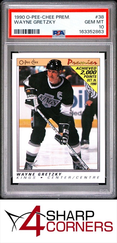1990 O-PEE-CHEE PREMIER #38 WAYNE GRETZKY KINGS HOF PSA 10