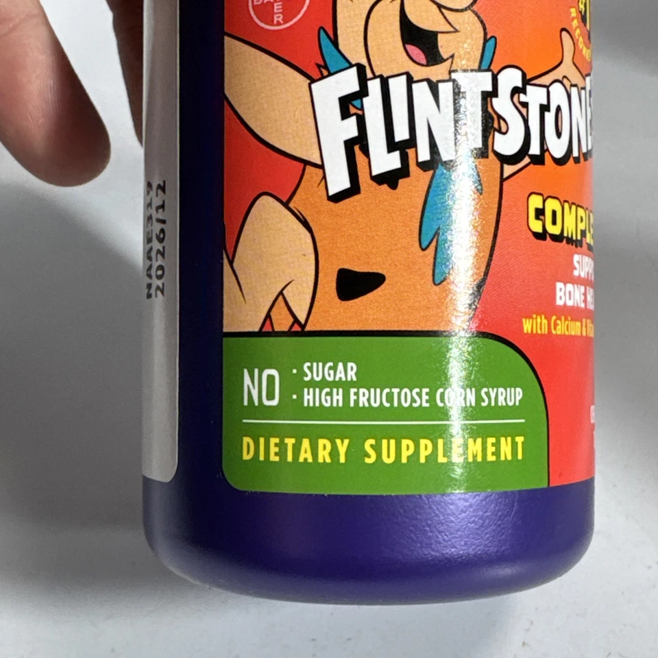 Flintstones Children's Vitamin Complete 150 Chewable Tablets Exp 12/2026 Sealed - Image 2 of 4