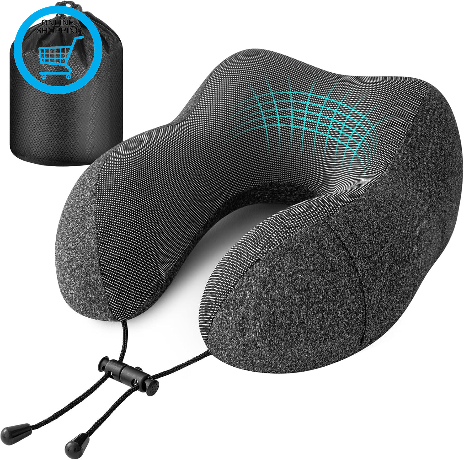 Travel Pillow for Airplane, Neck Pillow for Travel, Memory Foam Travel Neck Pill