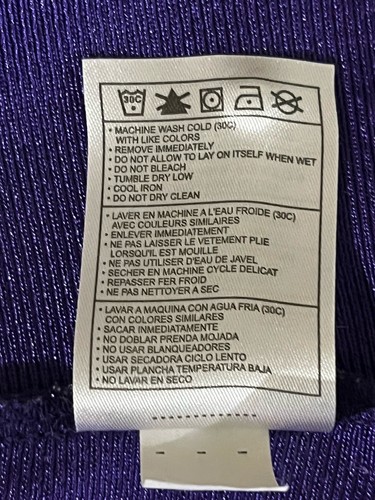 Camiseta deportiva Nike Team LSU Tigers púrpura para damas grande 12/14 de fútbol usada en excelente estado Death Valley - Imagen 8 de 8