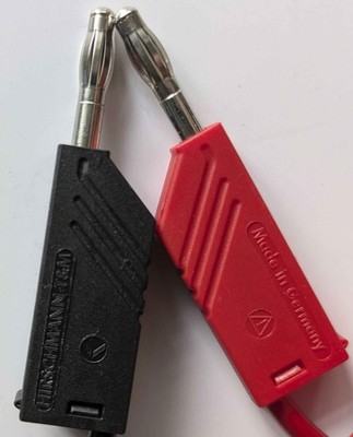Hirschmann Labor-Messleitung SCHWARZ  Büschel-/ Bananenstecker 4mm  L: 150cm