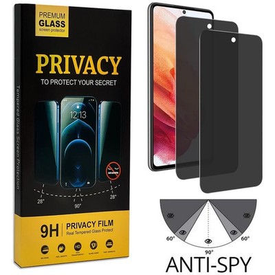 2x Sicht Schutz Folie für Samsung Galaxy S25 FE Display Blickschutz Glas
