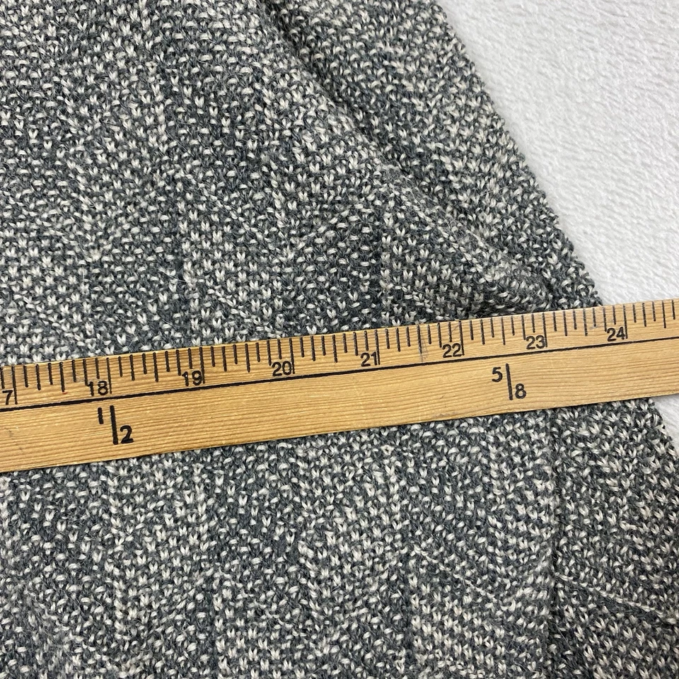 Peruvian Connection Alpaca Wool Herringbone Crewneck Sweater Mens M Gray Preppy - Image 3 of 4