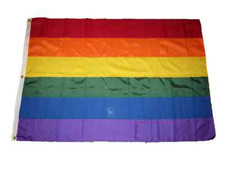 4x6 Embroidered Sewn Gay Pride Rainbow 600D Nylon Flag 4'x6'