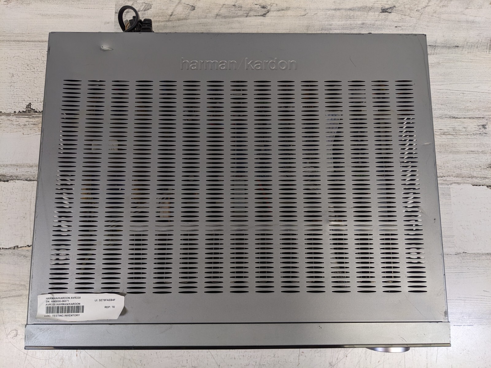 HARMAN/KARDON AVR330, 7.1 CHANNEL INTEGRATED AUDIO/VIDEO RECEIVER