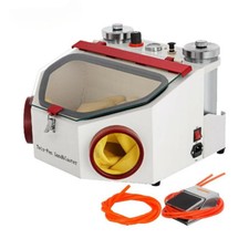 Dental Lab Sandblaster Equipment LED Light Control for Removing Oxides Tool