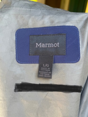 Marmot Youth Large GORE-TEX Rain Jacket – Navy Blue Waterproof Shell P31220 - Picture 13 of 13