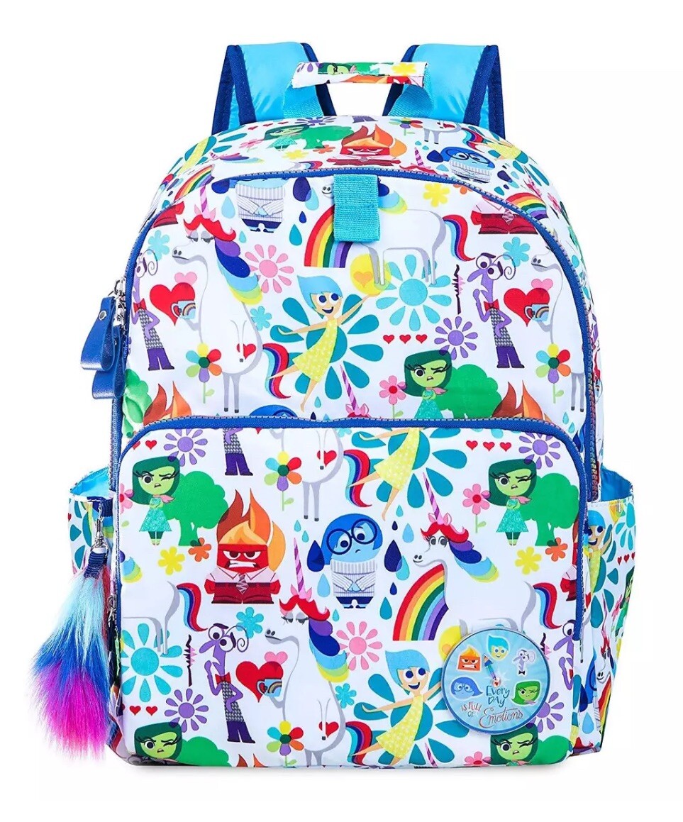 Disney Pixar Inside Out Backpack All Over Joy Rainbow  display picture 3