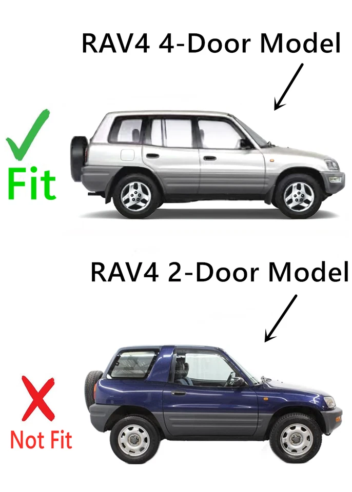 Fits 1996-2000 Toyota RAV4 4 Door Passenger Side Right Front Door Window Glass - Image 2 of 4
