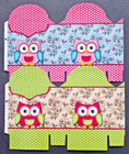 2 Stanzformen Eulentaschen, Bastelpackung, Eulen, Kinder basteln QVC
