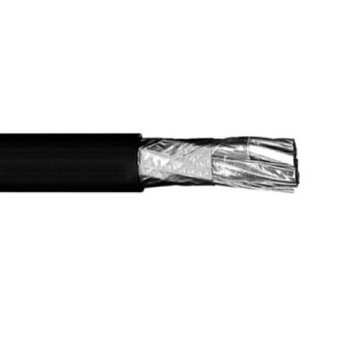 50' 18 AWG 16 Pair SPOS Instrumentation Cable TC-ER PVC Jacket Black 600V