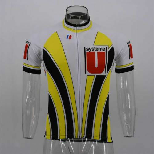 Mens RETRO SYSTEME U Cycling Jersey And Bib Shorts Sets Cycling Strap Shorts - Picture 6 of 6