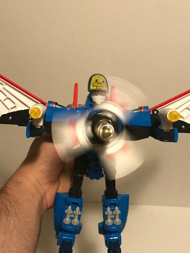 Robot transformador Hello Carbot Star Pinner alas giratorias raro - Imagen 10 de 10