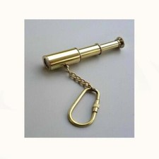 COLLECTIBLE Maritime Nautical Extendable Telescope Brass Antique Keyring