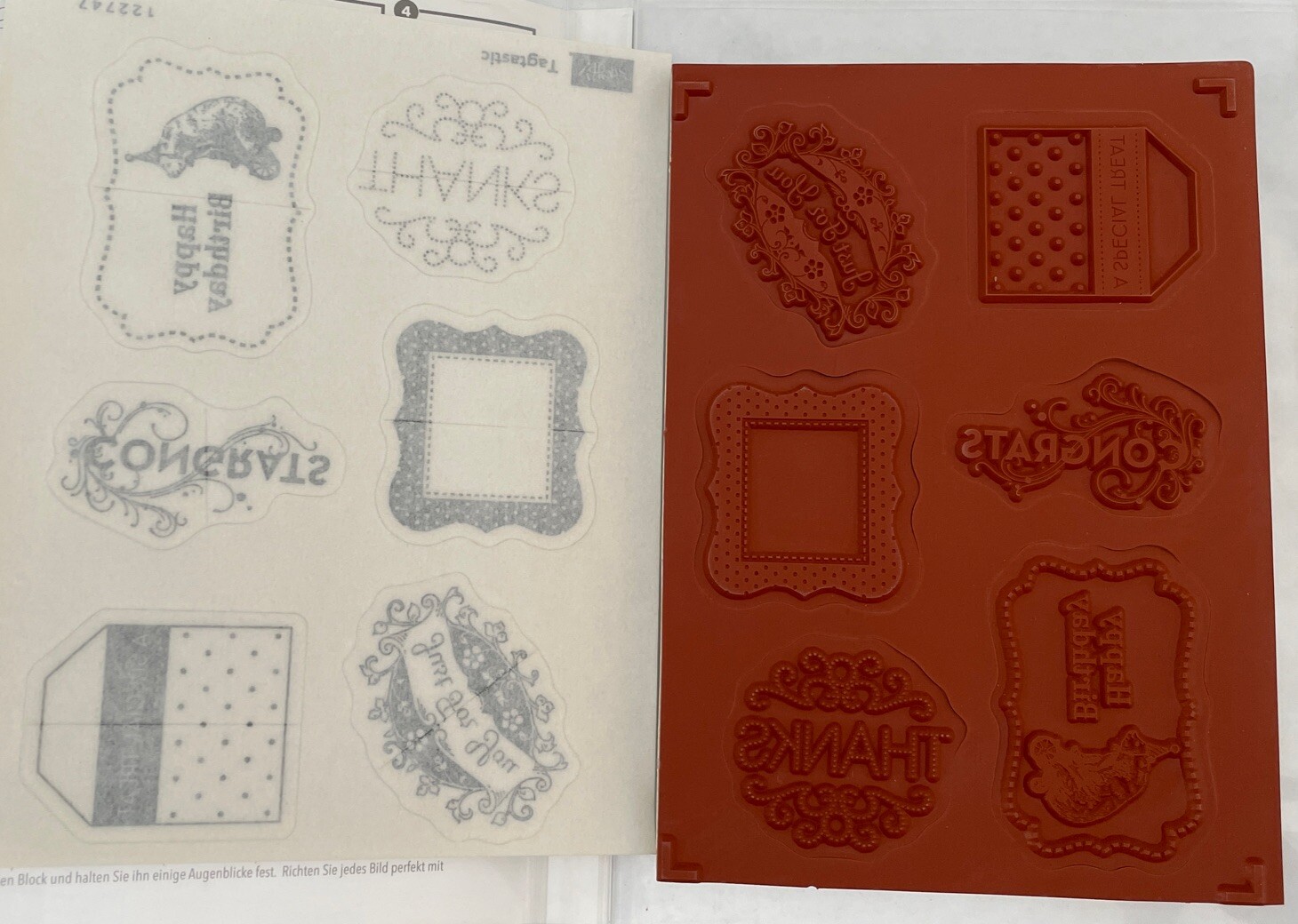 Tagtastic Stampin Up stamp set (6) Retired- NEW | eBay