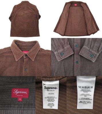 Japan Used Fashion] Used Supreme 22Ss Corduroy Shirt Jacket Brown  