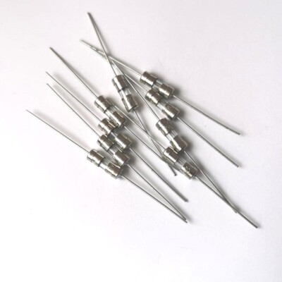 Löt- Fein- Glas- Sicherung 0,5A - 15A 250V Fuse Axial 3,6x 10mm Schnelle (Flink)