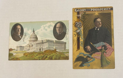 Antique Political Postcard President William Taft Glory Prosperity ...