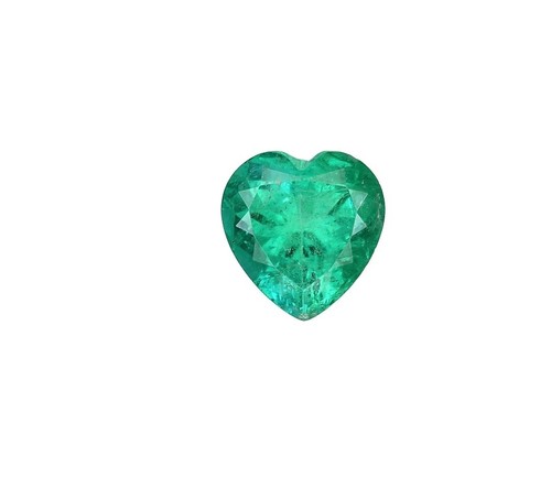 3CT Colombia Emerald Heart Cut Diamond Necklace 18K Yellow Gold GIA Certified - Picture 6 of 8