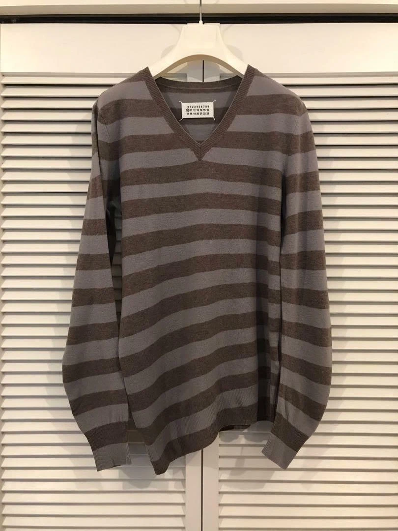 Maison margiela v neck sweater cheap