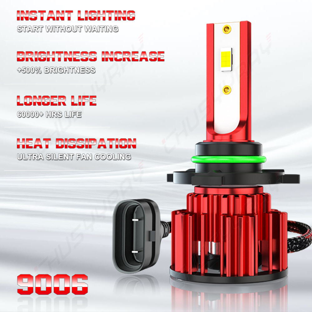 Para for Chevy Camaro 1998-2002 Faro LED Hi/Lo Beam + luces antiniebla Kit