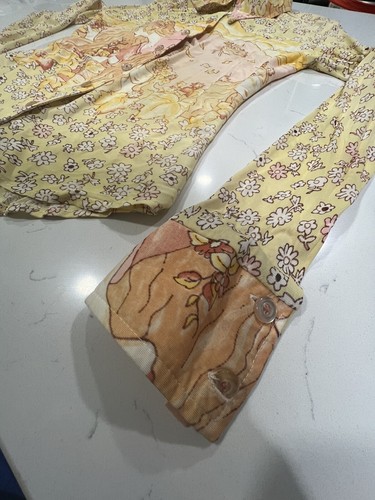 Vintage 1970s All Over Print Collared Goddess Button Down Art Flowers Hippie XS - Picture 3 of 7