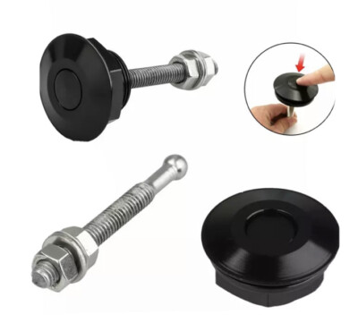 2 Stück Auto Schnellverschluss Stoßstangenriegel Druckknopf Motorhaube Haube Pin Schloss Clip Kit UK