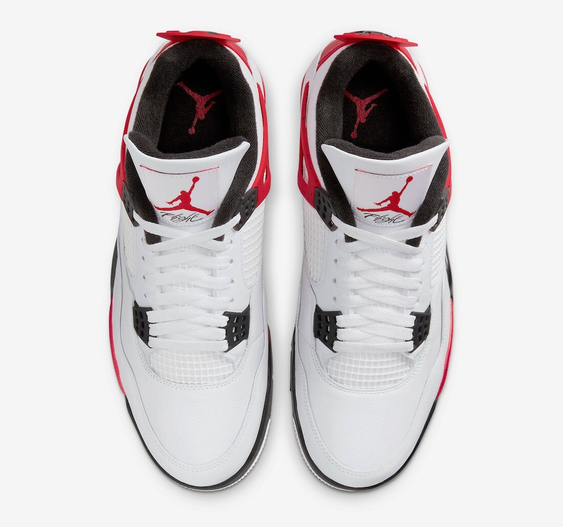 Nike Air Jordan 4 Retro Red Cement Black White DH6927-161 - Size
