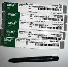 WIDIA GTD SPIRAL POINT TAP 16812 3 FLUTE 1/4"-28 1-1/4" LOC 2-5/8" OAL LOT OF 5