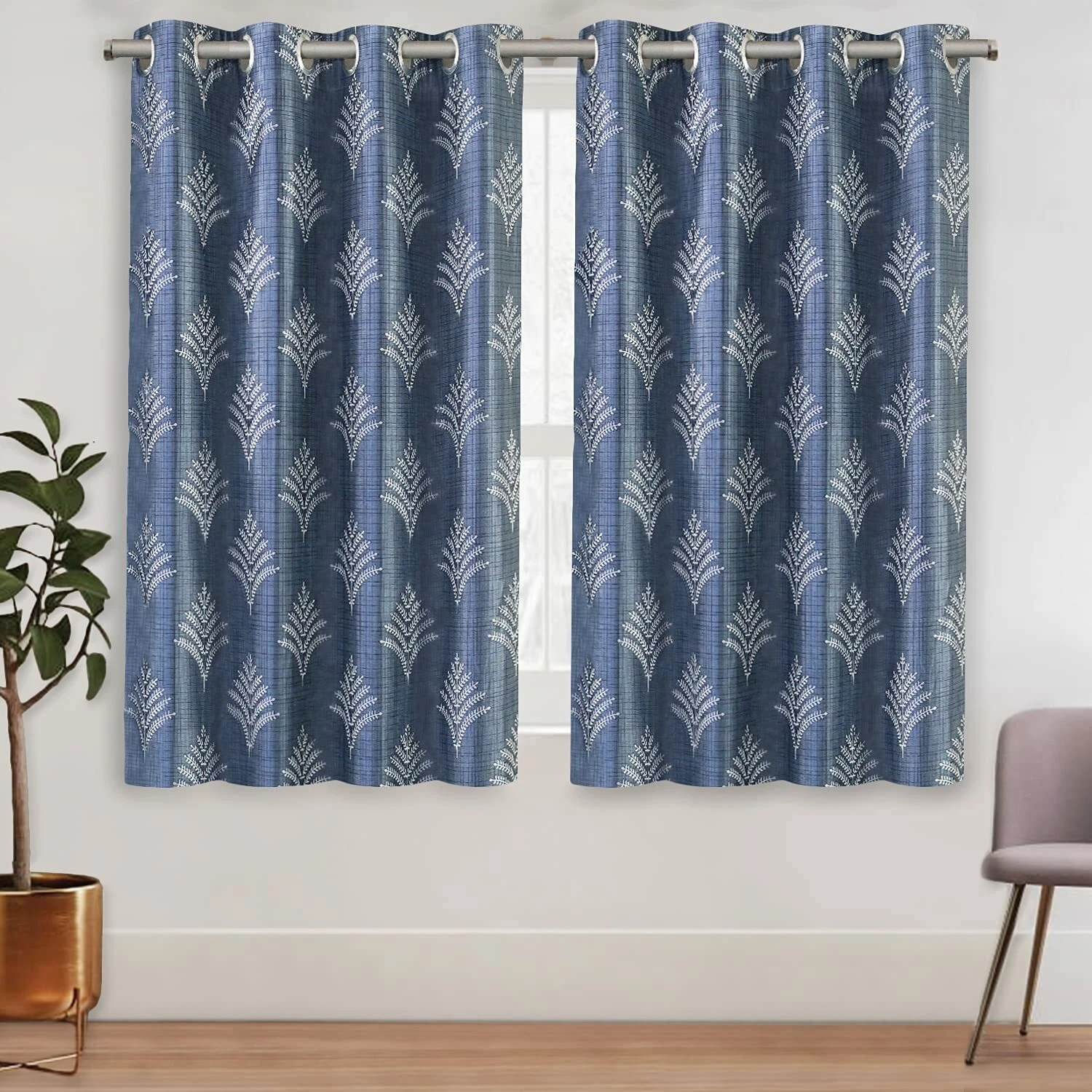 Nuevo Juego De Cortinas Para Ventana De 2 Piezas - 5 Pies