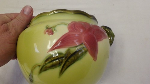 Vintage HULL Pottery Woodland Jardiniere Planter Vase W7 5 1/2 USA - Picture 7 of 8