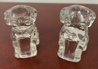 Hollow Clear Glass Dog Figurine Set of 2 — photo 1